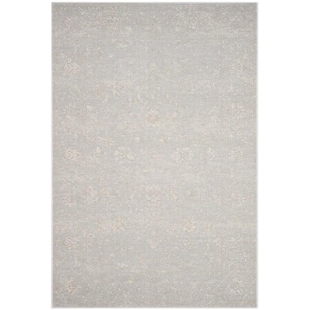 Safavieh 6 ft.7 in. x 9 ft.2 in. Carnegie Power Loomed Medium Rectangle Area Rug Light Grey & Cream CNG621G-6